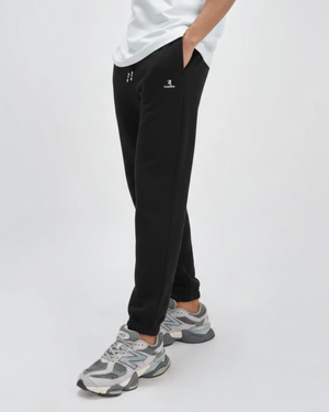 Black Athletic Fleece Joggers