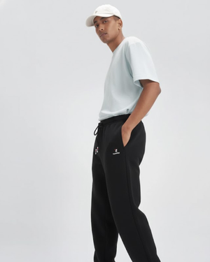 Black Athletic Fleece Joggers